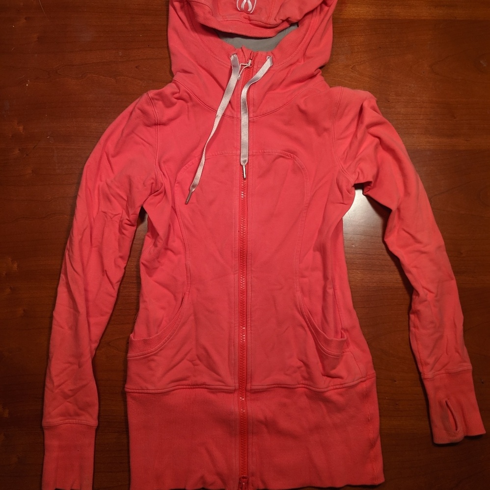 Lululemon Pink Scuba Hoodie Size 0